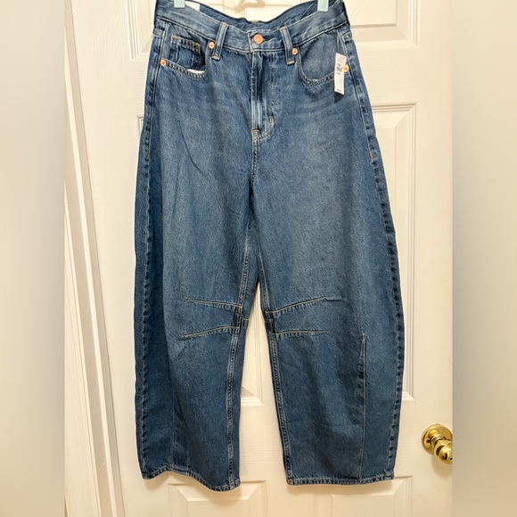 Gap NWT High Rise Horseshoe Jeans in Dark blue indigo - Picture 14 of 16